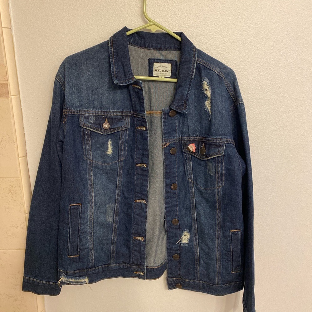 Branded Jean jacket soap and glory